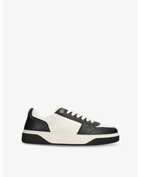 Represent - Initial Contrast-Panel Leather Low-Top Trainers - Lyst