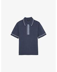 Reiss - Rothwell Short-Sleeved Knitted Polo Shirt - Lyst