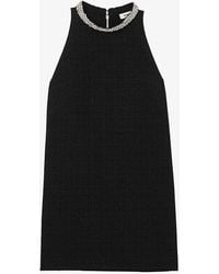 Sandro - Dorinna Crystal-embellished Tweed Mini Dress - Lyst