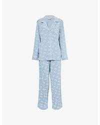 Eberjey - Gisele Floral-Pattern Stretch-Jersey Pyjama Set - Lyst