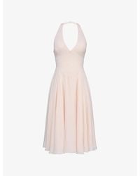 House Of Cb - Solada Floral-Pattern Woven Midi Dress Xs (A-C Cup) - Lyst