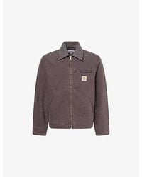 Carhartt - Og Detroit Brand-Logo Cotton Jacket - Lyst