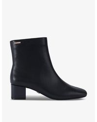 Carvela Kurt Geiger - Rene Logo-Badge Heeled Leather Ankle Boots - Lyst