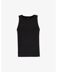 Entire studios - Fitted Ribbed Stretch-cotton Tank Top - Lyst