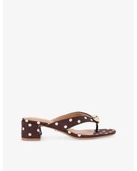 Carvela Kurt Geiger - Sorano Woven Block-Heel Sandals - Lyst