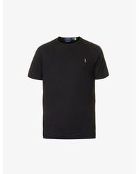 Polo Ralph Lauren - Short-Sleeved Logo-Embroidered Custom Slim-Fit Cotton-Jersey T-Shirt - Lyst