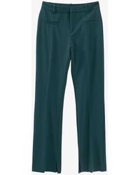 IKKS - Straight-leg High-rise Stretch-woven Trousers - Lyst