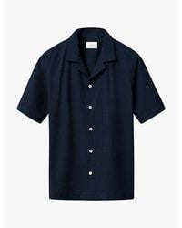 Eton - Camp-Collar Regular-Fit Cotton-Seersucker Shirt - Lyst