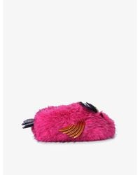 Kurt Geiger - Eagle Fluff Faux Fur Slippers - Lyst