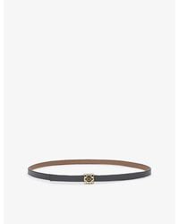 Loewe - Anagram Branded-Buckle Leather Belt - Lyst