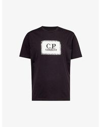 C.P. Company - Logo-print Crewneck Cotton-jersey T-shirt Xx - Lyst