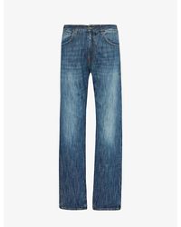 424 - Faded-wash Straight-leg Jeans - Lyst