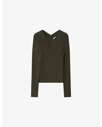 JOSEPH - Harti V-Neck Knitted Top - Lyst