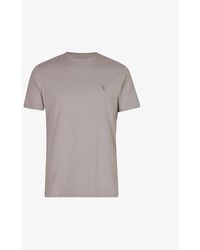 AllSaints - Tonic Crewneck Cotton-jersey T-shirt X - Lyst