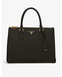 Prada - Galleria Large Saffiano-Leather Tote Bag - Lyst