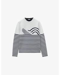 Loewe - X Suna Fujita Stripe Brushed Wool Knitted Jumper - Lyst