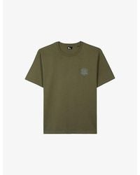The Kooples - Branded-Crest Short-Sleeved Cotton-Jersey T-Shirt - Lyst