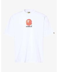 A Bathing Ape - Strawberry By Bathing Ape Relaxed Graphic Cotton-Jersey T-Shirt - Lyst