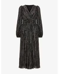 Phase Eight - Petite Emre Long-Sleeve Woven Midi Dress - Lyst