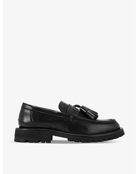 Kurt Geiger - Hayes Tassel-Embellished Leather Loafers - Lyst