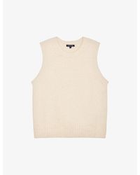 Soeur - Namaste Ribbed-Collar Stretch-Knitted Sweater Vest - Lyst