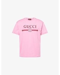 Gucci - Cotton Jersey T-Shirt With Print, Ready-To-Wear - Lyst