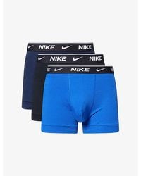 Nike - Dri Fit Essential Pack Of Three Stretch-Cotton Boxer Briefs - Lyst