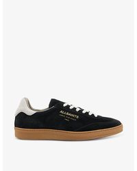AllSaints - Thelma Logo-embossed Leather Low-top Trainers - Lyst
