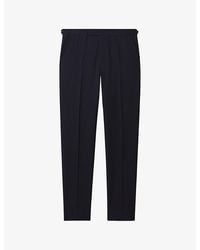 Reiss - Belmont Slim-Fit Tapered-Leg Stretch Woven-Blend Trousers - Lyst