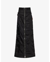 Gucci - Brand-tab High-rise Shell Maxi Skirt - Lyst