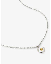 Monica Vinader - Sterling November Birthstone Sterling- Necklace - Lyst