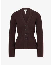 ME+EM - Contour Merino-Cashmere Wool Cardigan - Lyst