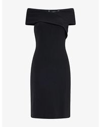 Ralph Lauren - Faille Off-The-Shoulder Woven Cocktail Mini Dress - Lyst