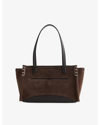 JW Anderson - Elongated Loafer Cabas Suede Tote Bag - Lyst