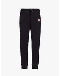 Canada Goose - Huron Logo-embroidered Regular-fit Cotton-jersey jogging Bottoms X - Lyst