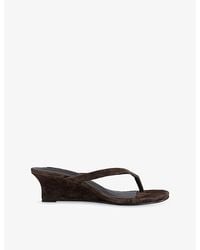 Tony Bianco - Edgy Suede Heeled Wedges - Lyst