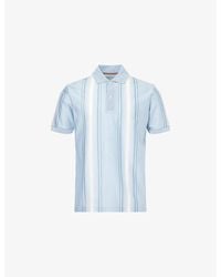 Paul Smith - Striped Short-Sleeve Cotton-Pique Polo Shirt - Lyst