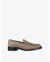 KHAITE - Miles Suede Loafers - Lyst