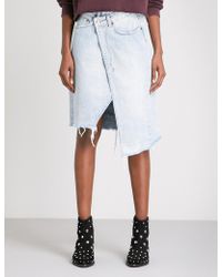 Ksubi wrap denim skirt Clearance