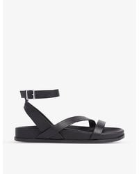Whistles - Gaia Asymmetric Strappy Leather Sandals - Lyst