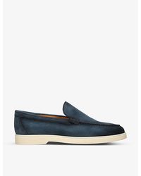 Magnanni - Paraiso Slip-on Suede Loafers - Lyst