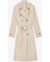 Zadig & Voltaire - La Parisien Double-breasted Belted-waist Woven Trench Coat - Lyst