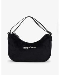 Juicy Couture - Logo-plaque Velour Shoulder Bag - Lyst