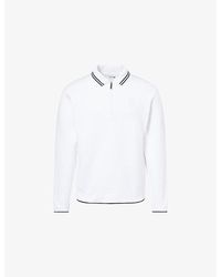 Lacoste - Heritage Tennis Quarter-Zip Jersey Sweatshirt - Lyst