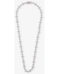Hatton Labs - Rombus Tennis Cubic-zirconia And 925 Sterling- Necklace - Lyst
