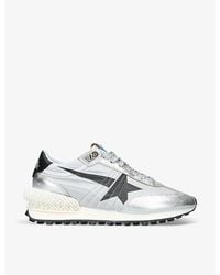 Golden Goose - Marathon Runner Leather And Mesh Low-Top Trainers - Lyst