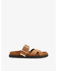 Whistles - Celestine Buckle-Detail Leather Slider - Lyst