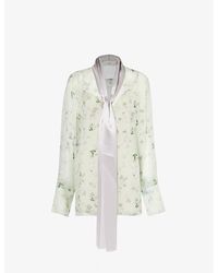 Givenchy - Lavallière Relaxed-fit Silk Blouse - Lyst