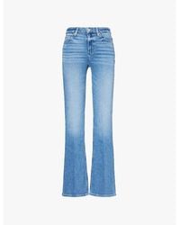 PAIGE - Laurel Canyon High-Rise Bootcut Denim Jeans - Lyst
