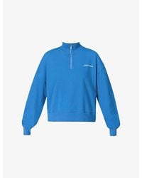 Sweaty Betty - Revive Half-Zip Cropped Stretch-Jersey Sweatshirt - Lyst